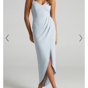 Baby Blue Midi Dress